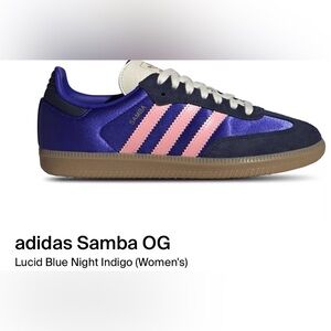 Adidas Samba OG Indigo and Pink Sneakers